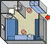 Deluxe Stateroom Floor map